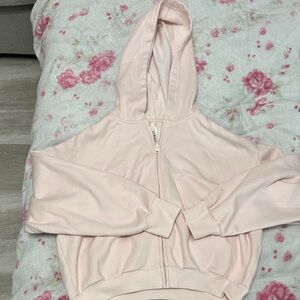 Light Pink SKIMS Shrunken Zip Up
